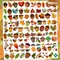 Cute Fall Leaves Temporary Tattoos – 10 Sheets, 100 PCS Oak & Pinecone Autumn Stickers, Birthday Party Favors, Baby/Kids/Girls/Boys Classroom, Carnival, Halloween, Christmas Decor (Multicolor)